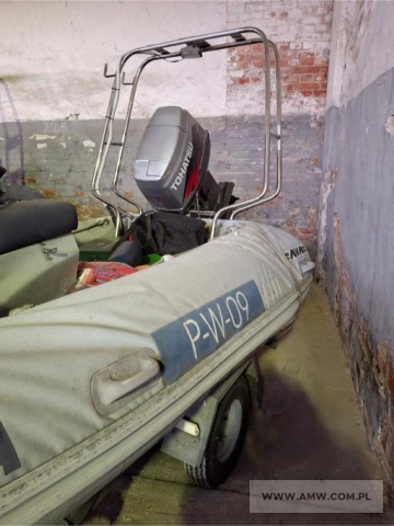 Łódź AVA RIB 390 z silnikiem zaburtowym Tohatsu MD40 EPTOL (moc 29,4 kW) na p-pie 1-os. Neptun NB 7-17 